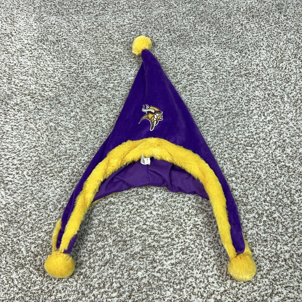 Minnesota Vikings‎ Hat Cap Mens One Size Purple NFL Football Winter Christmas